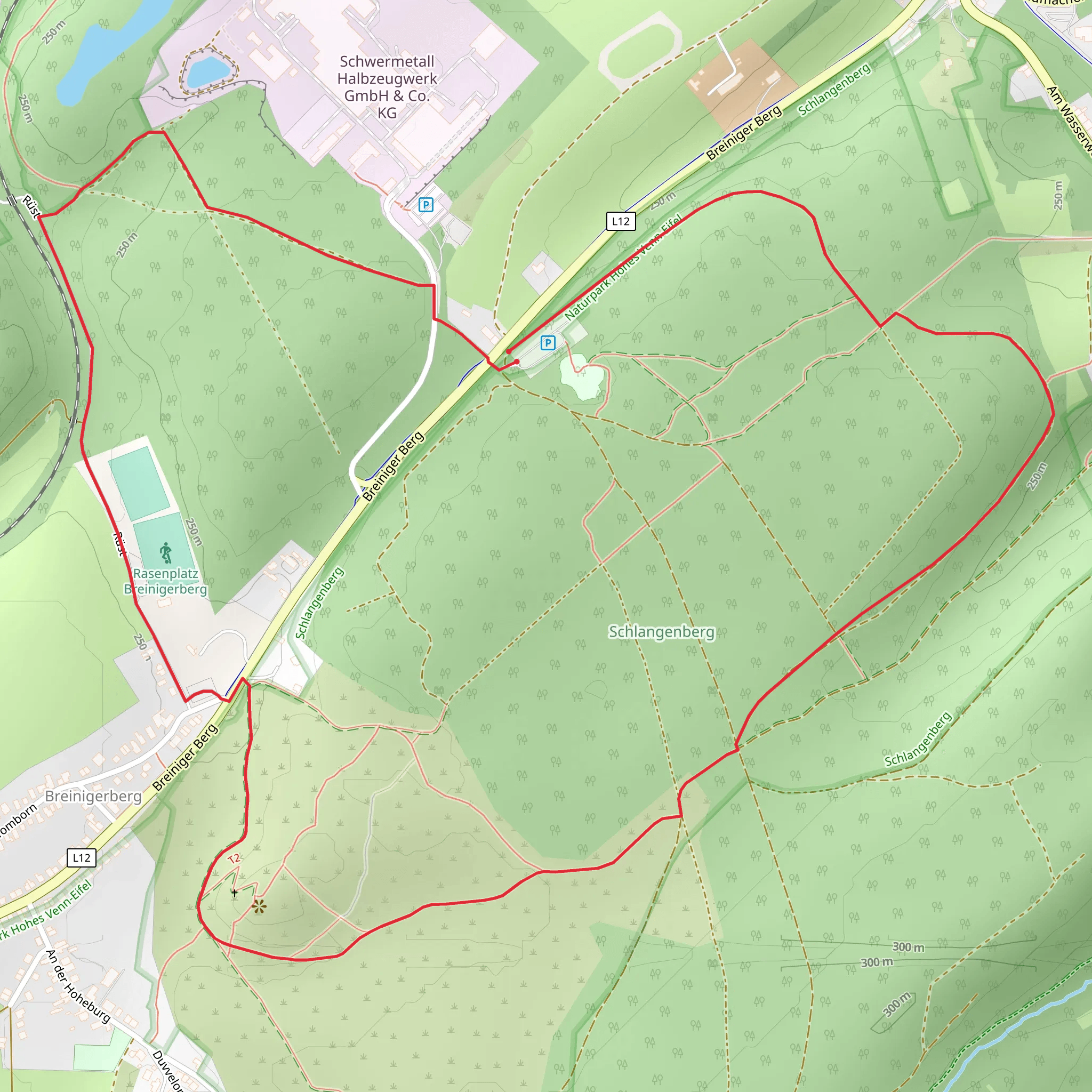 Schlangenberg Loop via Rüst mobile static map