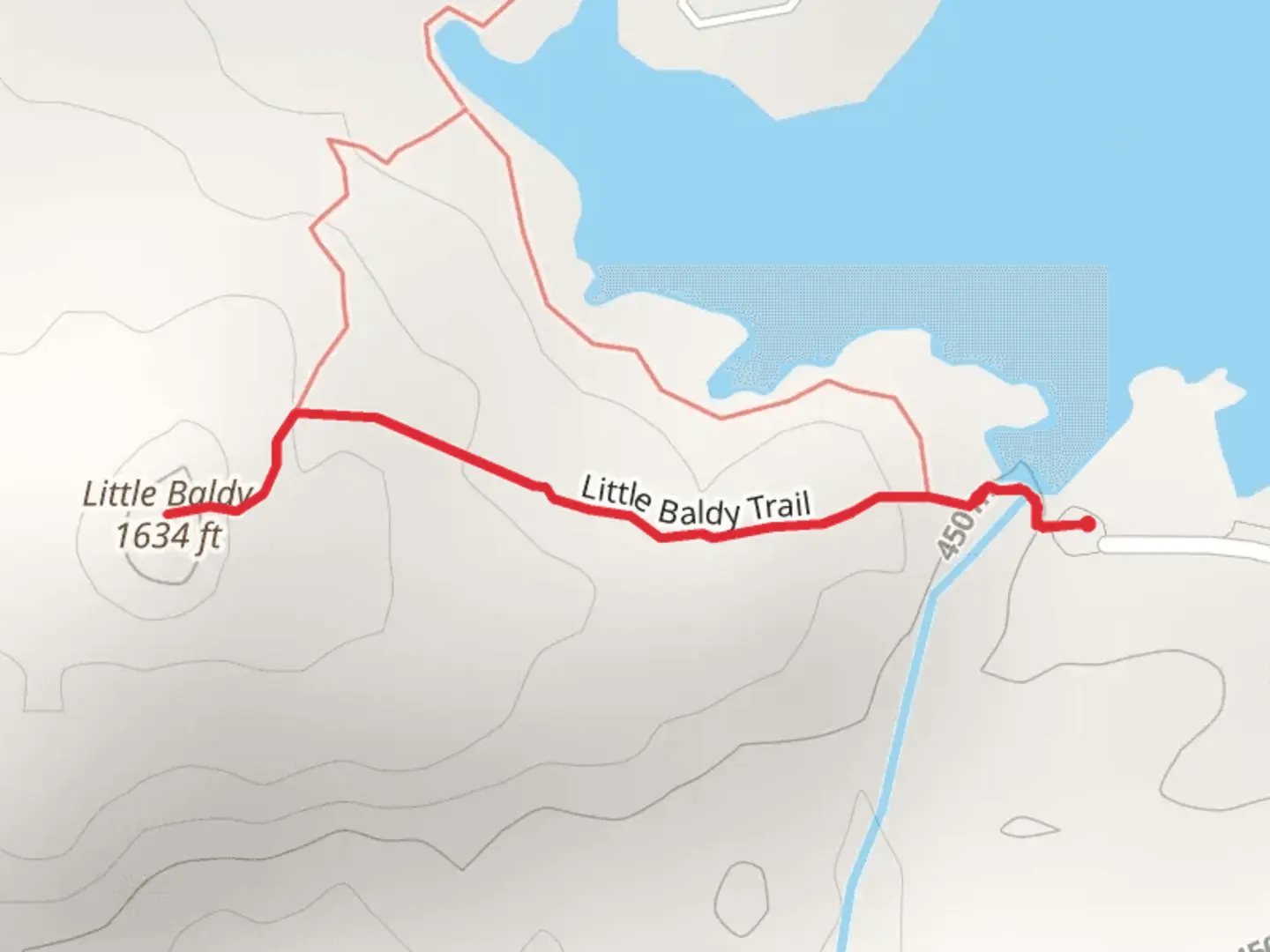 An image depicting the trail Little Baldy Trail and its surrounding area.