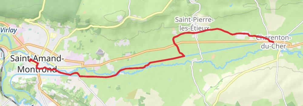 Camino Strasbourg-Saint Jean Pied de Port via Vézelay stage 38 Map