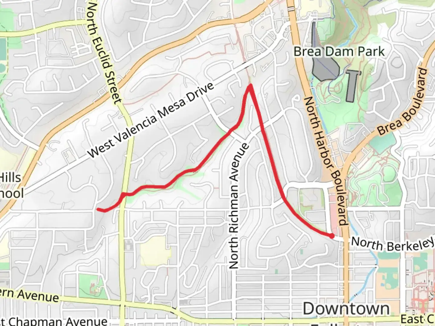 An image depicting the trail Hiltscher Park Trail and its surrounding area.