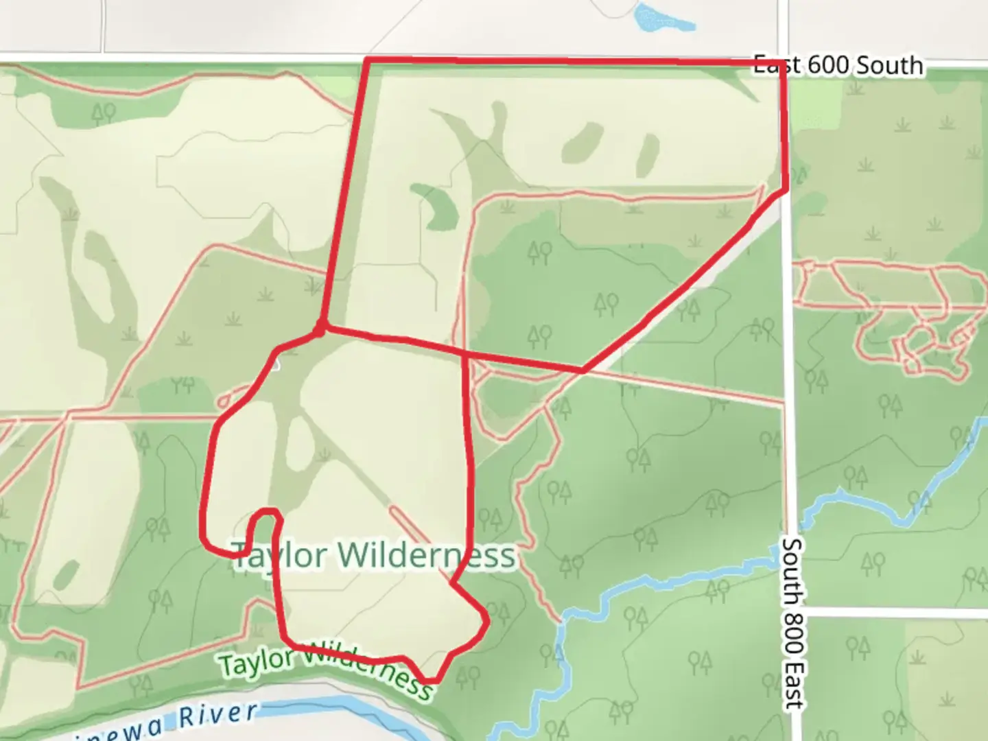 An image depicting the trail East 650 South Loop and its surrounding area.