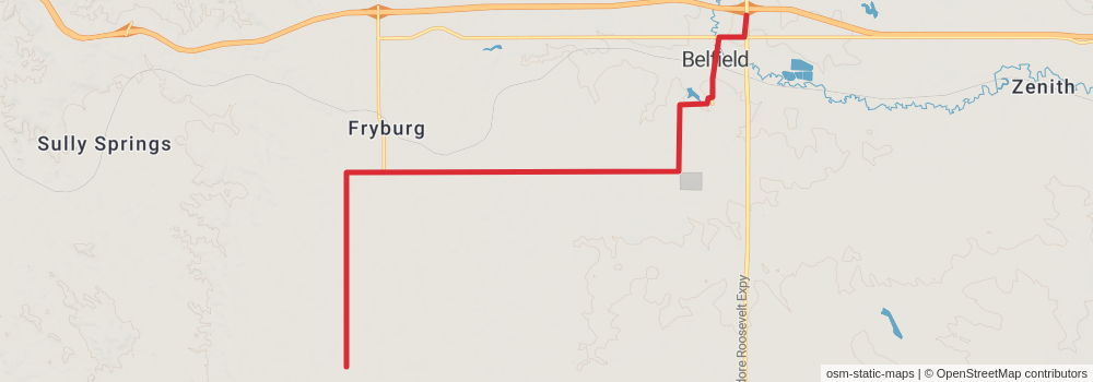American Perimeter Trail - North Country Primary stage 249 Map