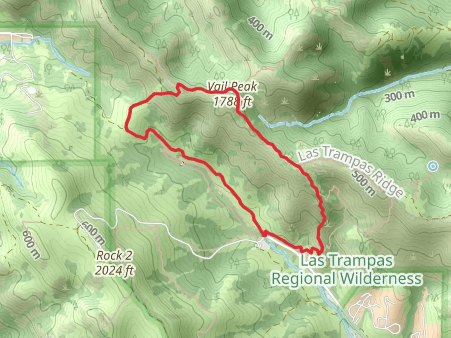 An image depicting the trail Vail Peak, Las Trampas Ridge and Calaveras Ridge Loop Trail and its surrounding area.