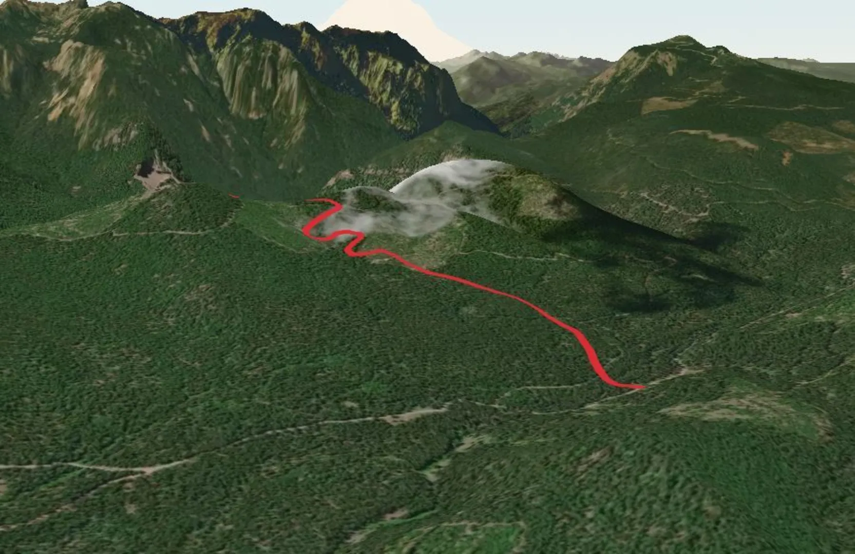 An image depicting the trail Sand Creek Cutoff Trail and its surrounding area.