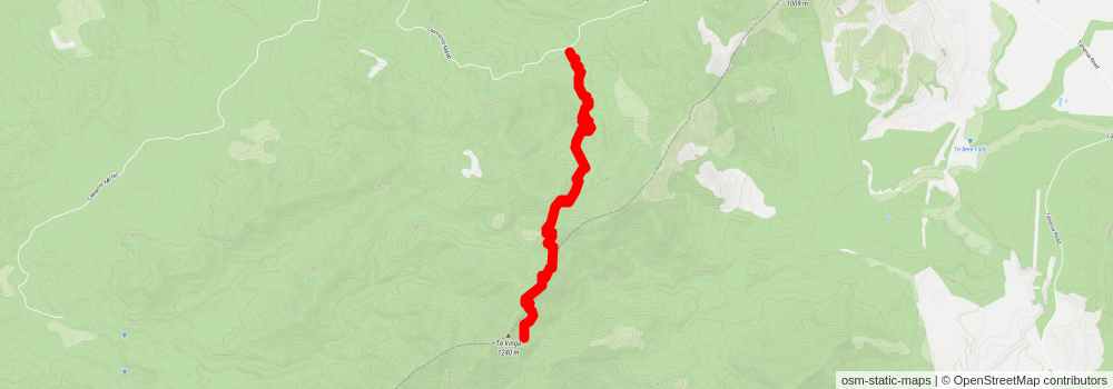 Clements Mill Road to Oamaru Hut via Te Iringa stage 3 Map