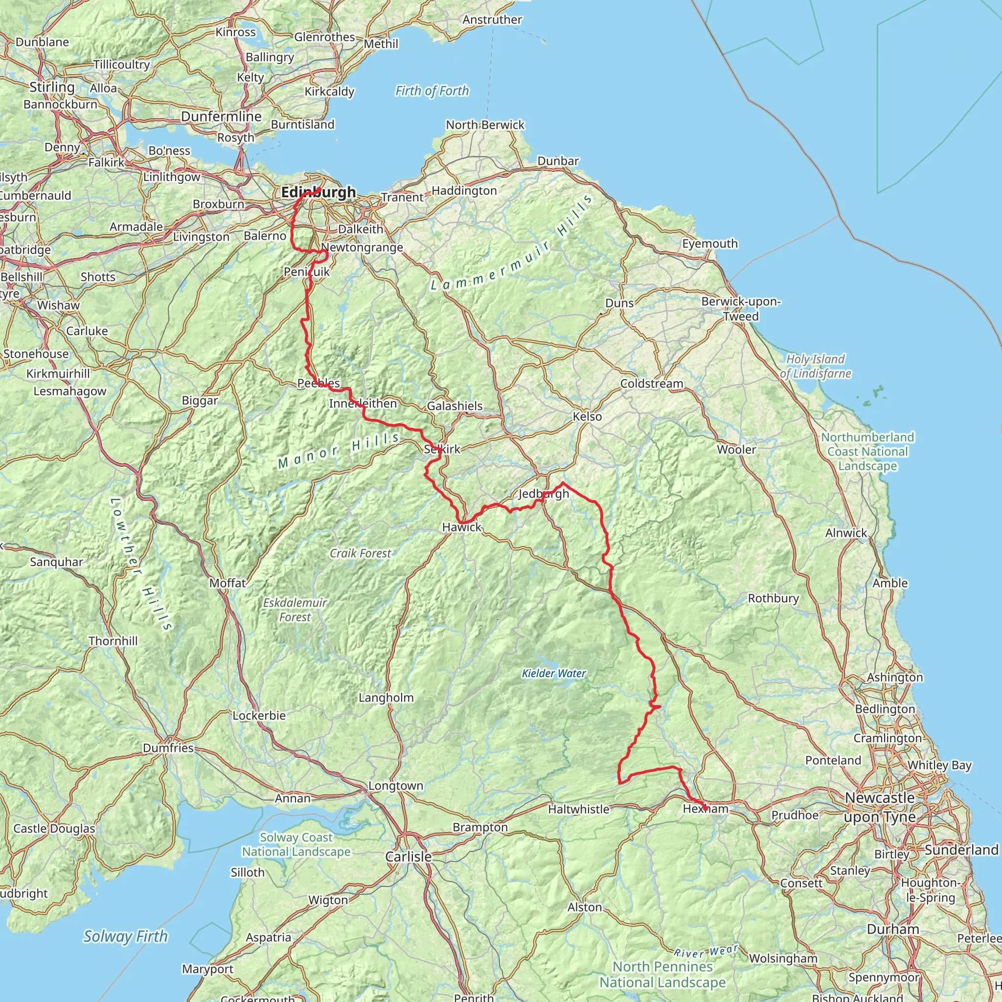 St Wilfrid's Way mobile static map