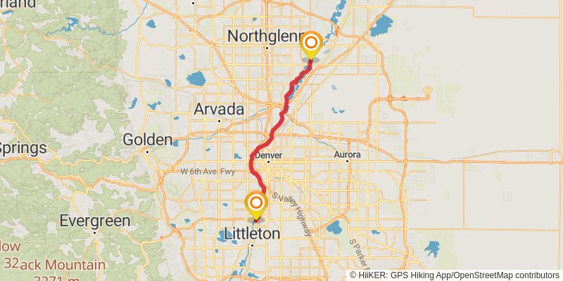 American Discovery Trail - North stage 75 Map