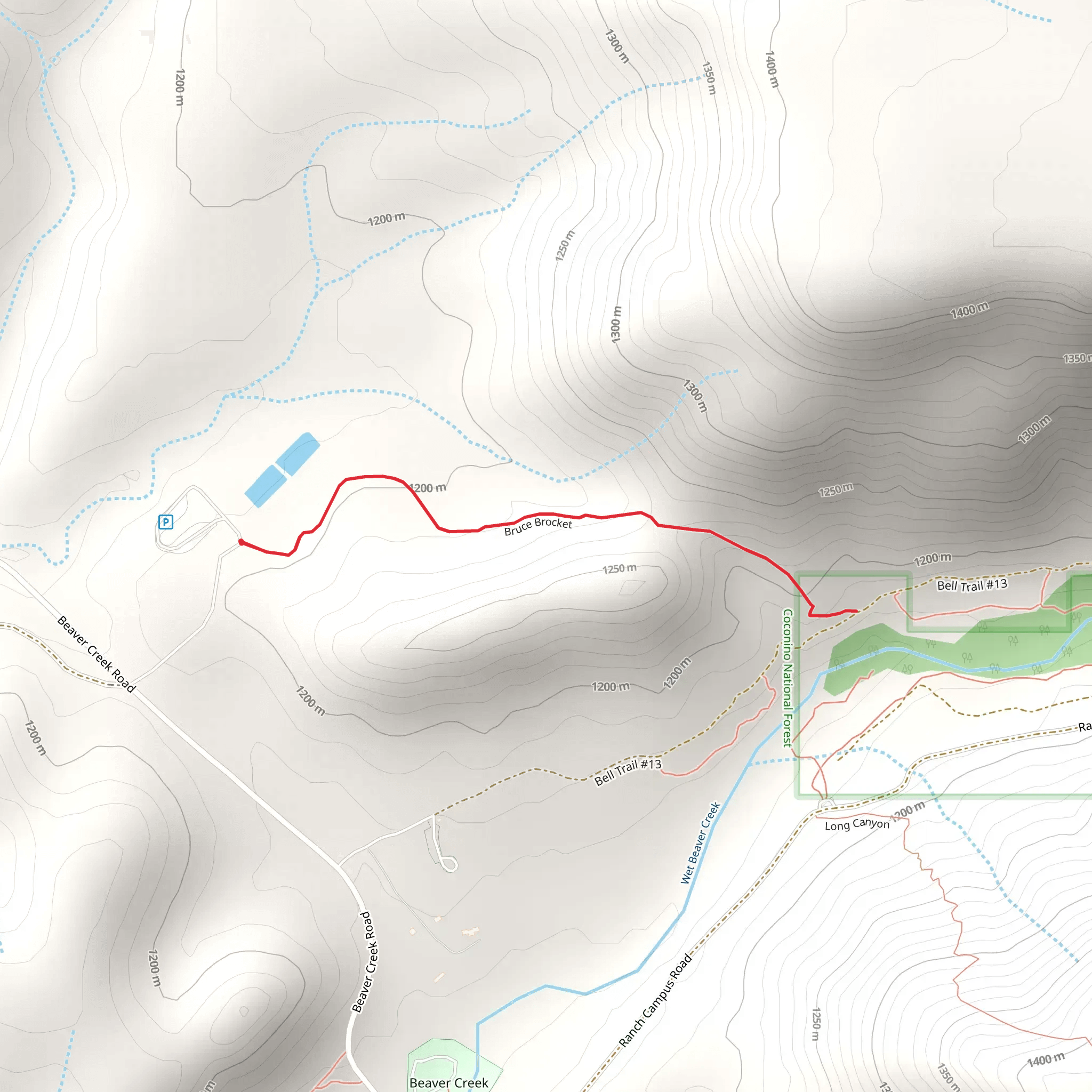 Bruce Brockett Trail mobile static map