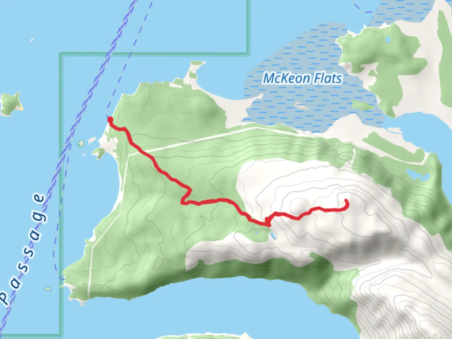 An image depicting the trail Sadie Knob North Trail and its surrounding area.