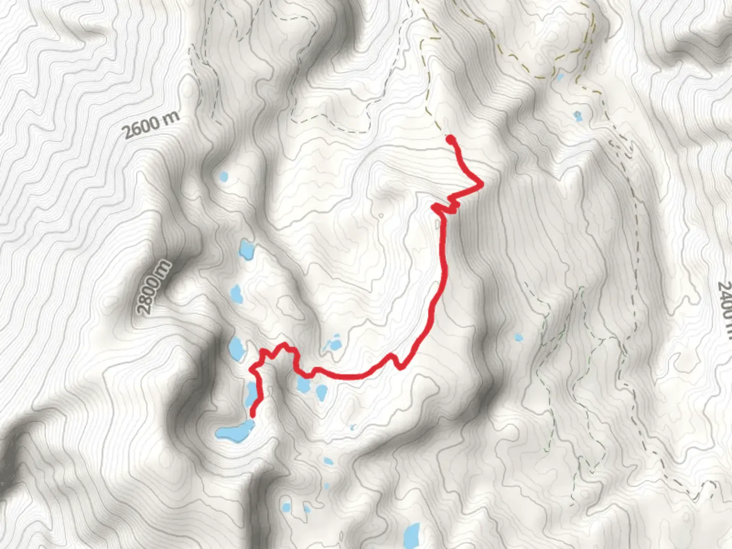 An image depicting the trail Hidden Lake Trail and its surrounding area.