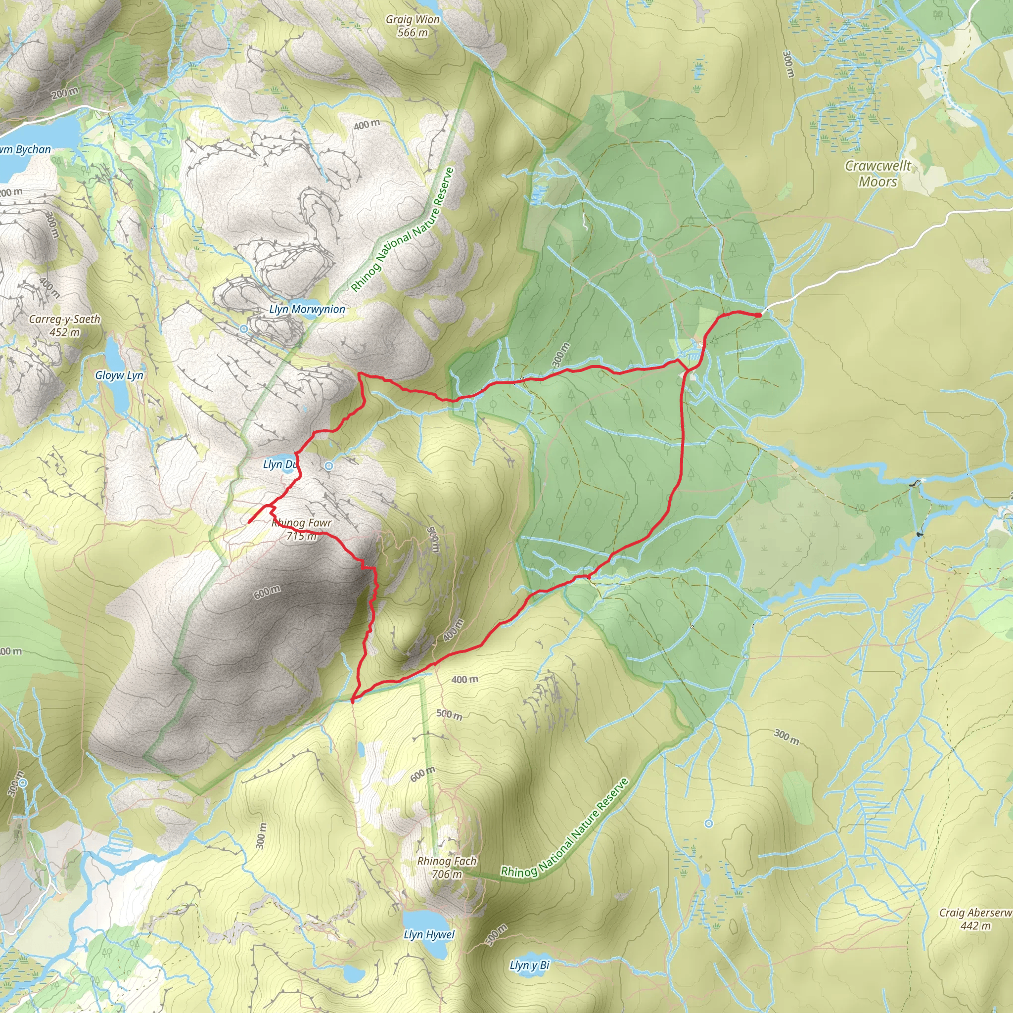 Rhinog Fawr mobile static map