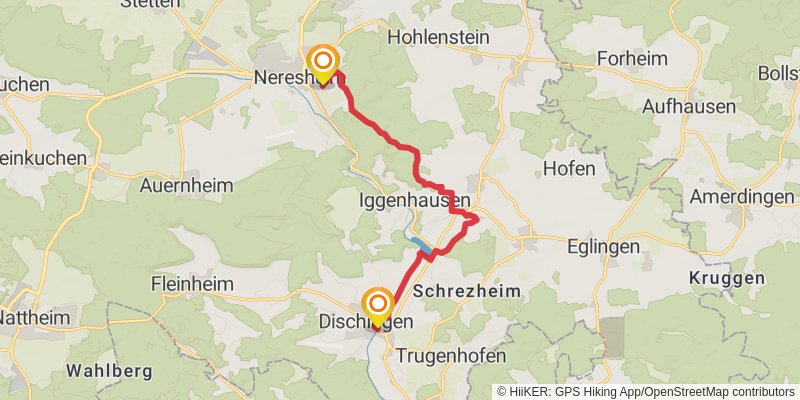 Albschäferweg stage 7 Map