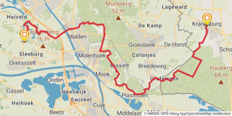 Streekpad Nijmegen stage 3 Map