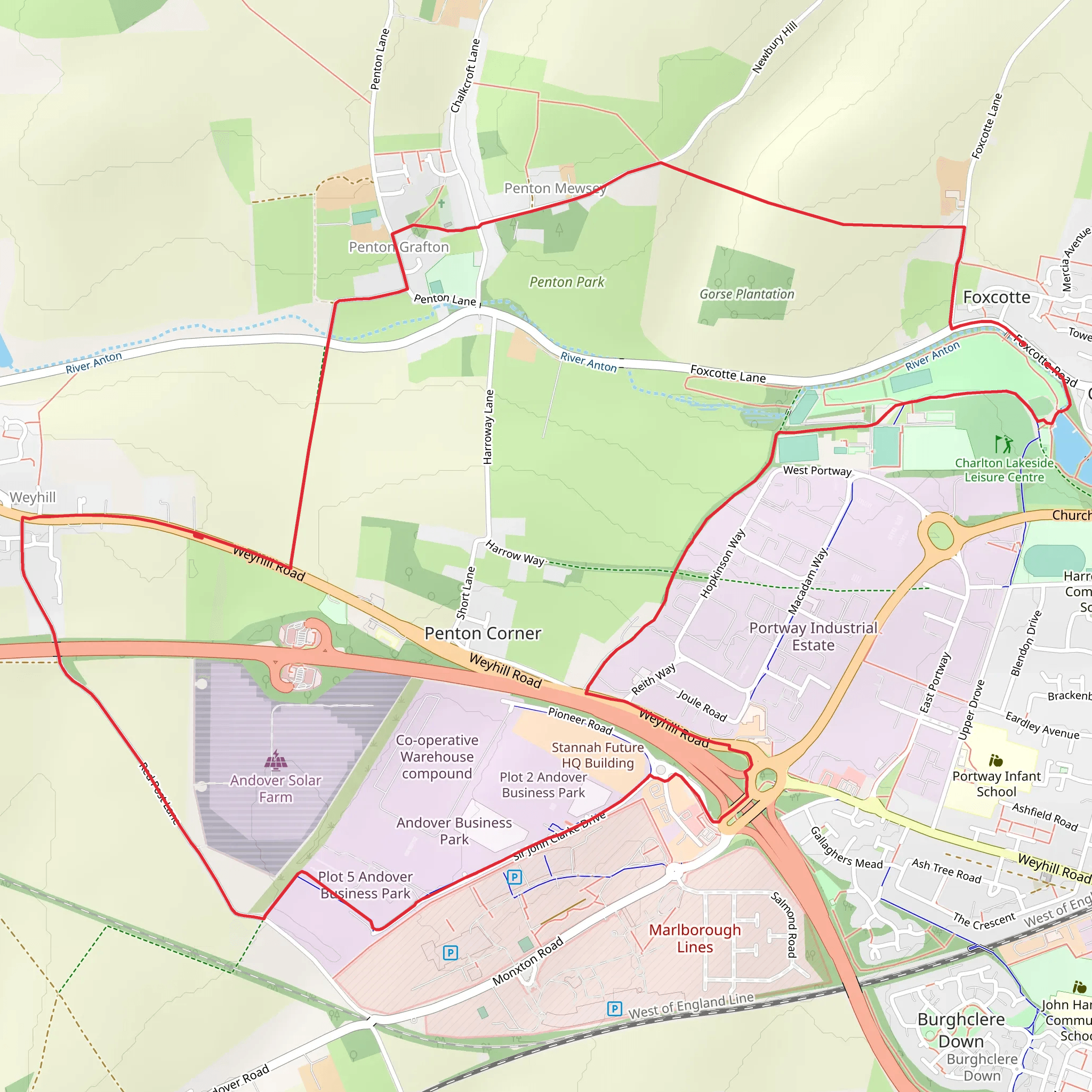 Penton Park Loop mobile static map