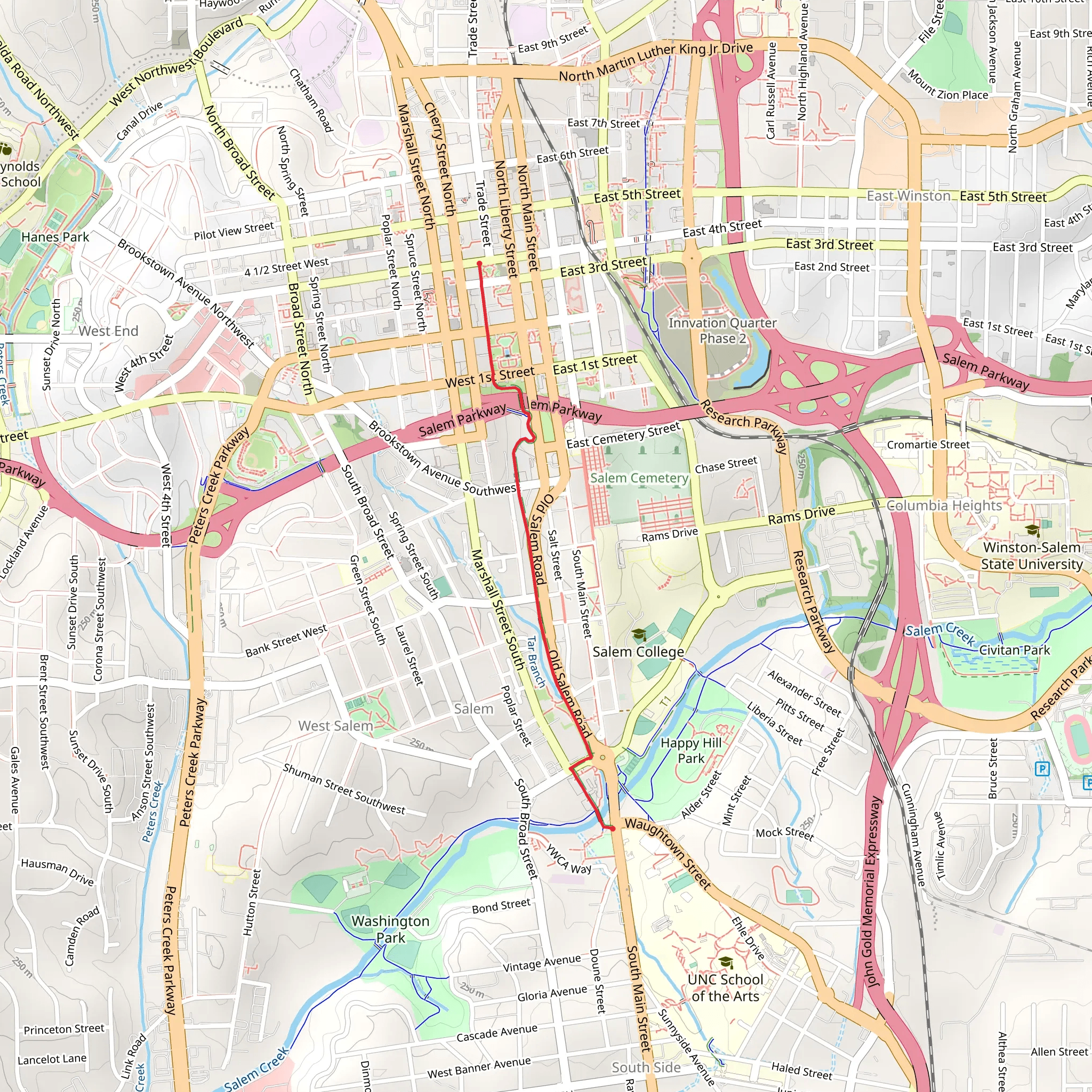 Strollway mobile static map