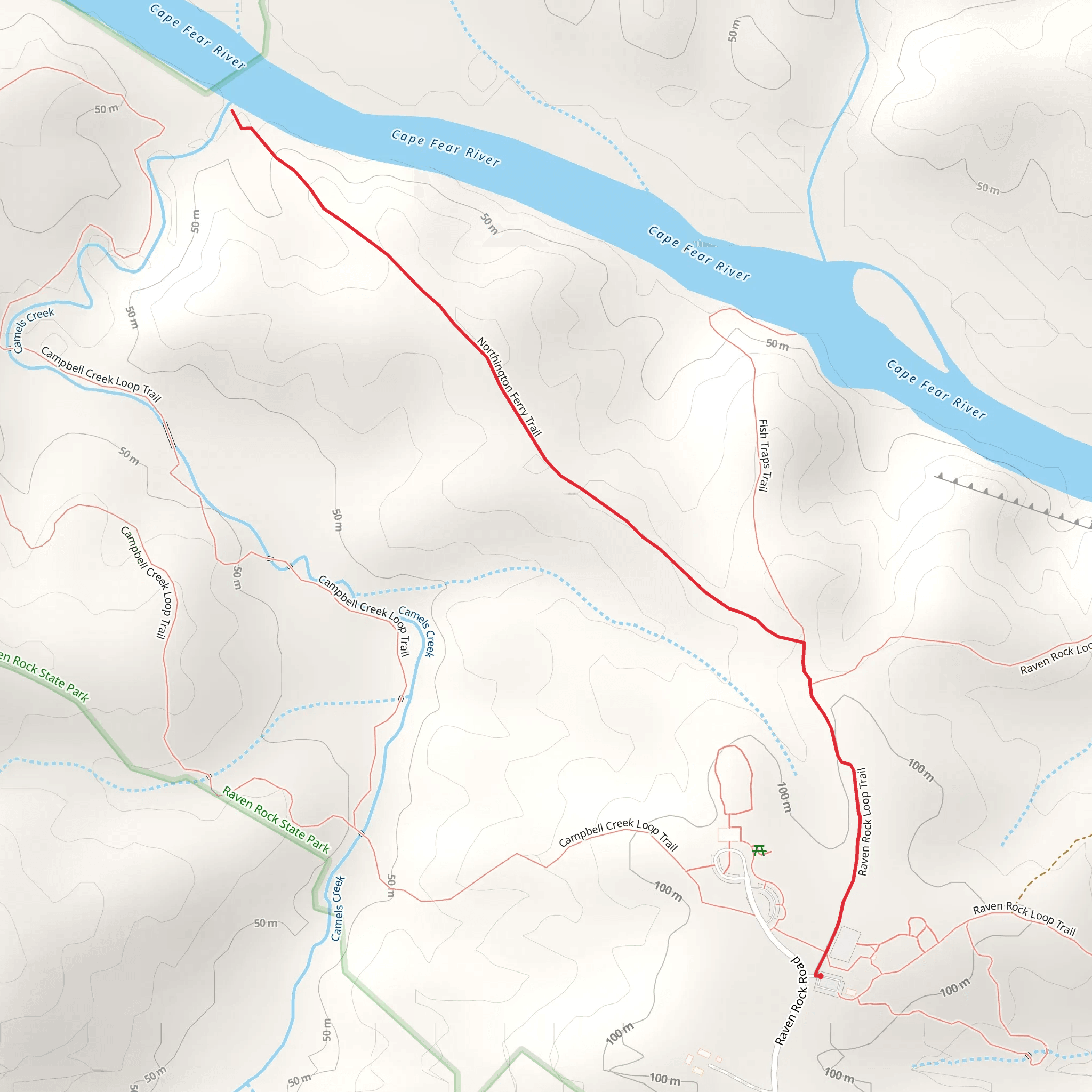 Northington Ferry Trail mobile static map