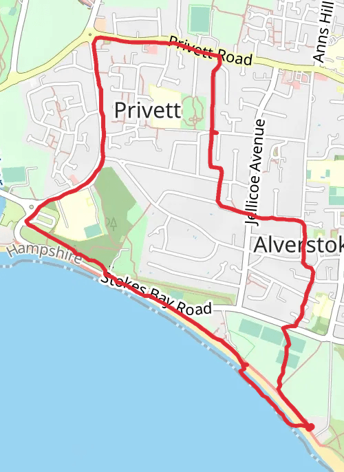 Gosport Walking mobile static map