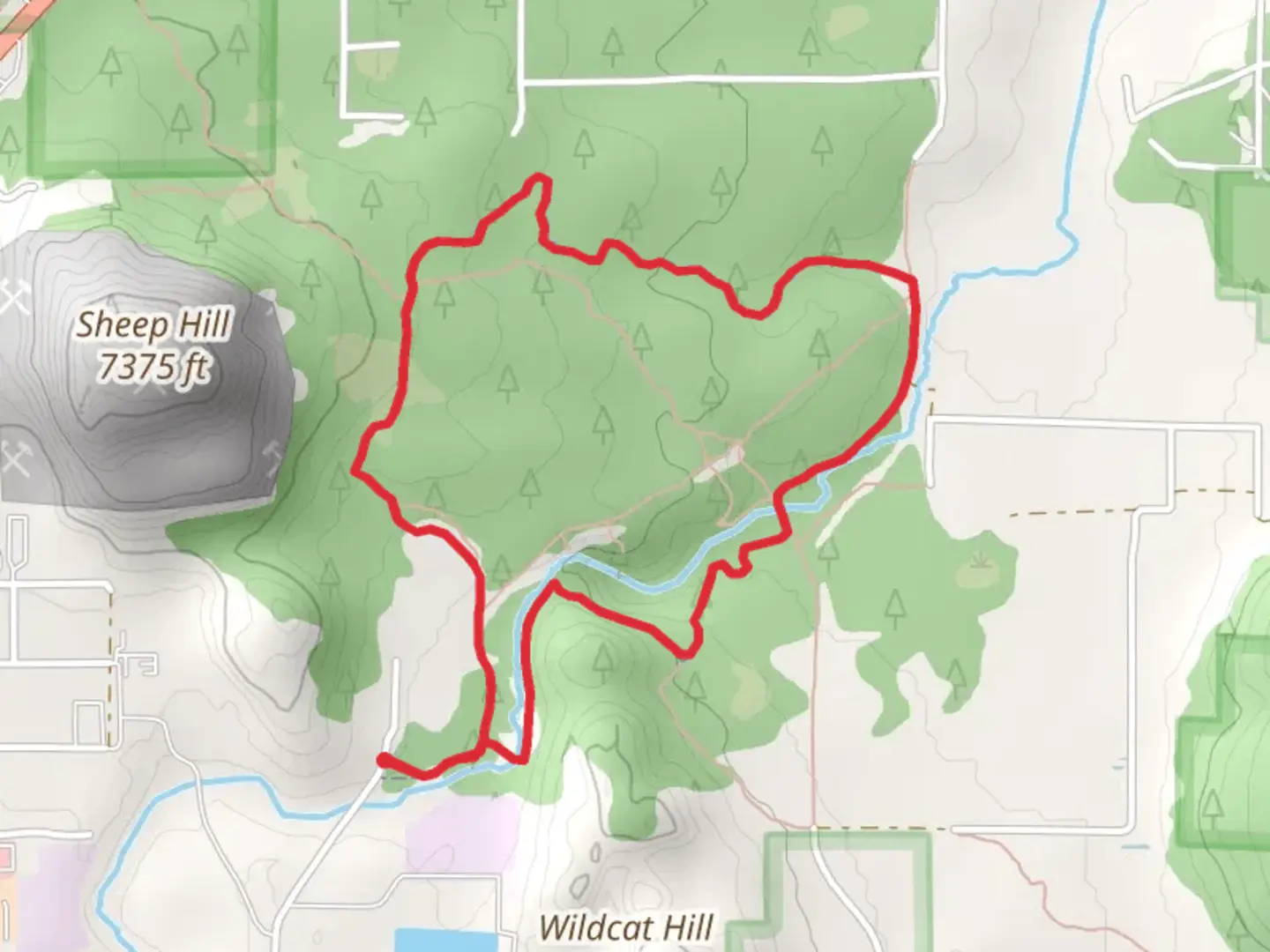 An image depicting the trail Tom Moody Loop Trail and its surrounding area.