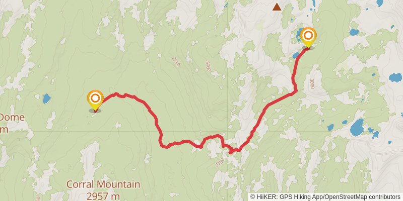 Mosquito Pass via Theodore Solomons Trail stage 2 Map