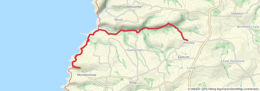 Tamara Coast to Coast Way stage 8 Map
