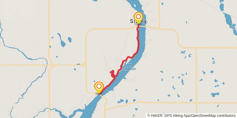 North Country Trail - North Dakota stage 19 Map
