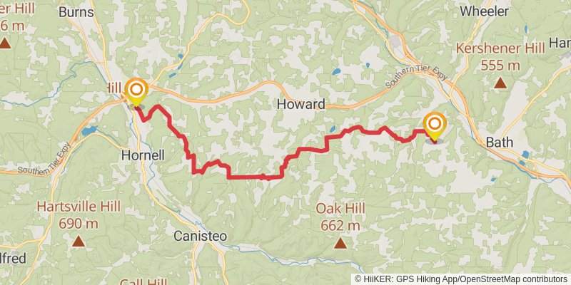 North Country Trail - New York stage 17 Map