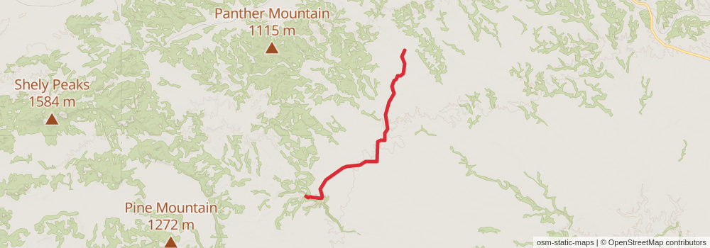 American Perimeter Trail - Texas Primary stage 37 Map