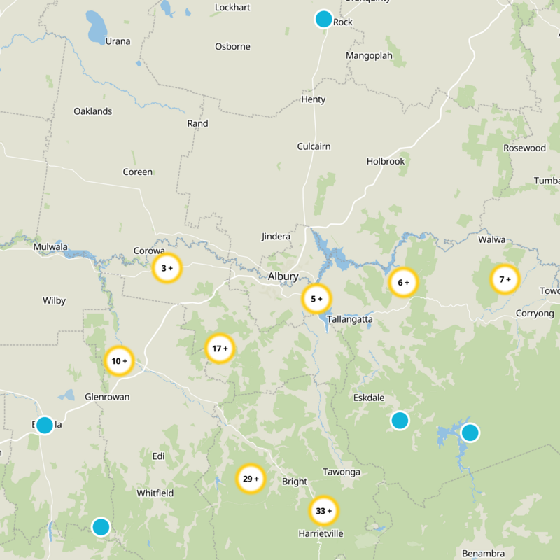 Wodonga Static Map