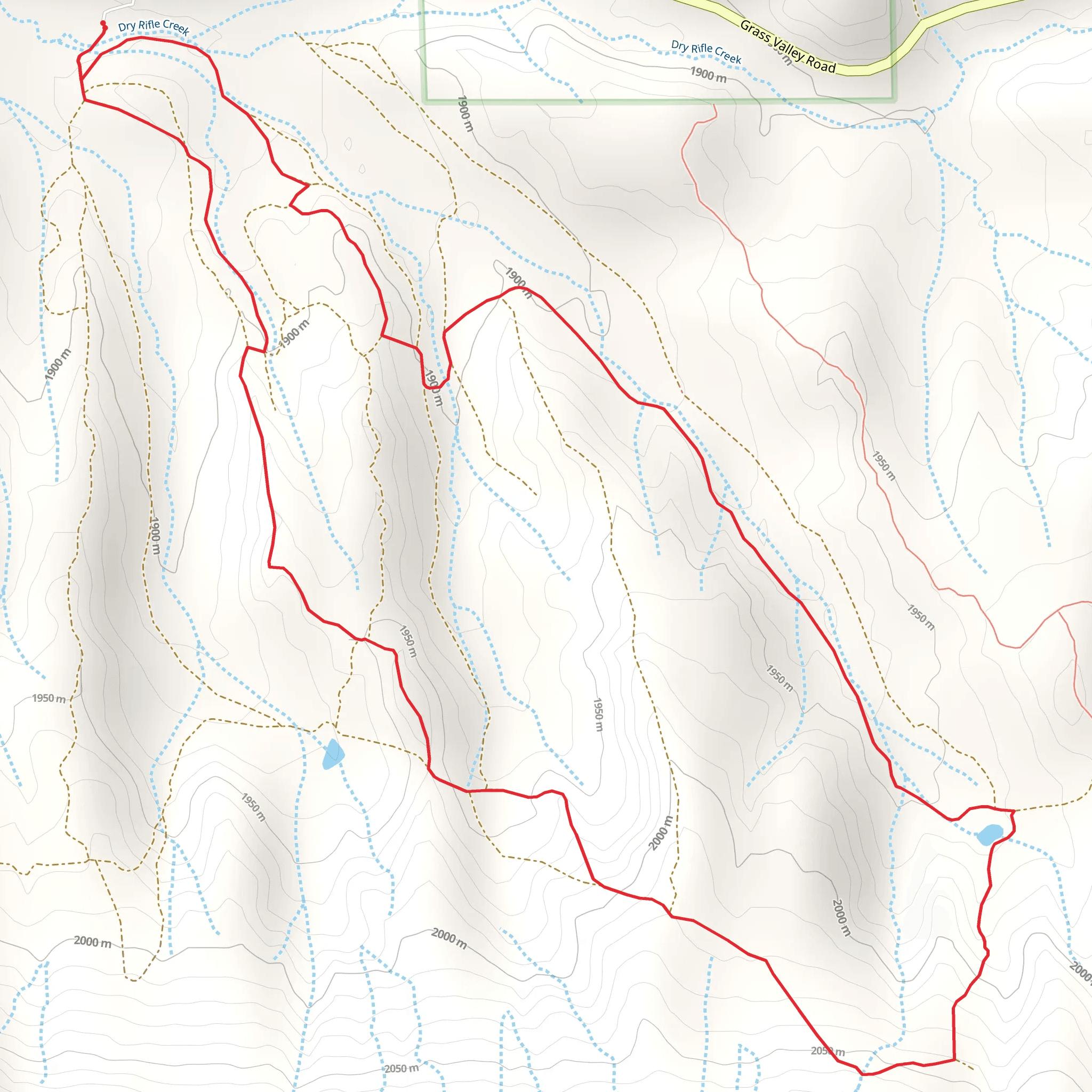 Grass Valley Road Loop mobile static map