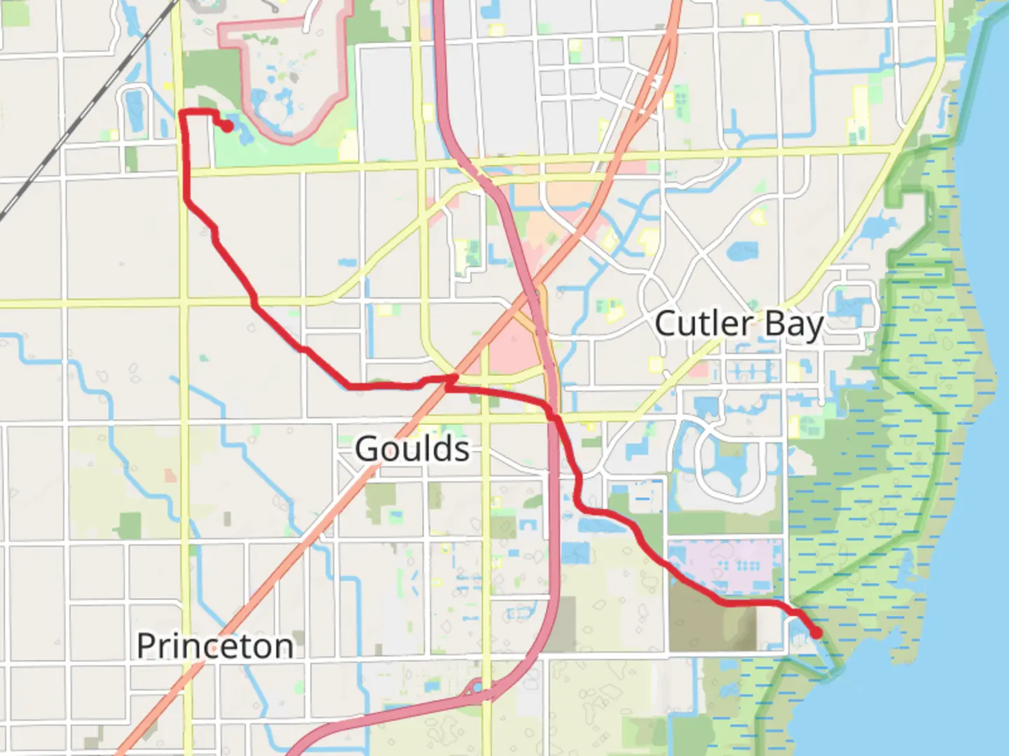 An image depicting the trail Black Creek Trail Point to Point and its surrounding area.
