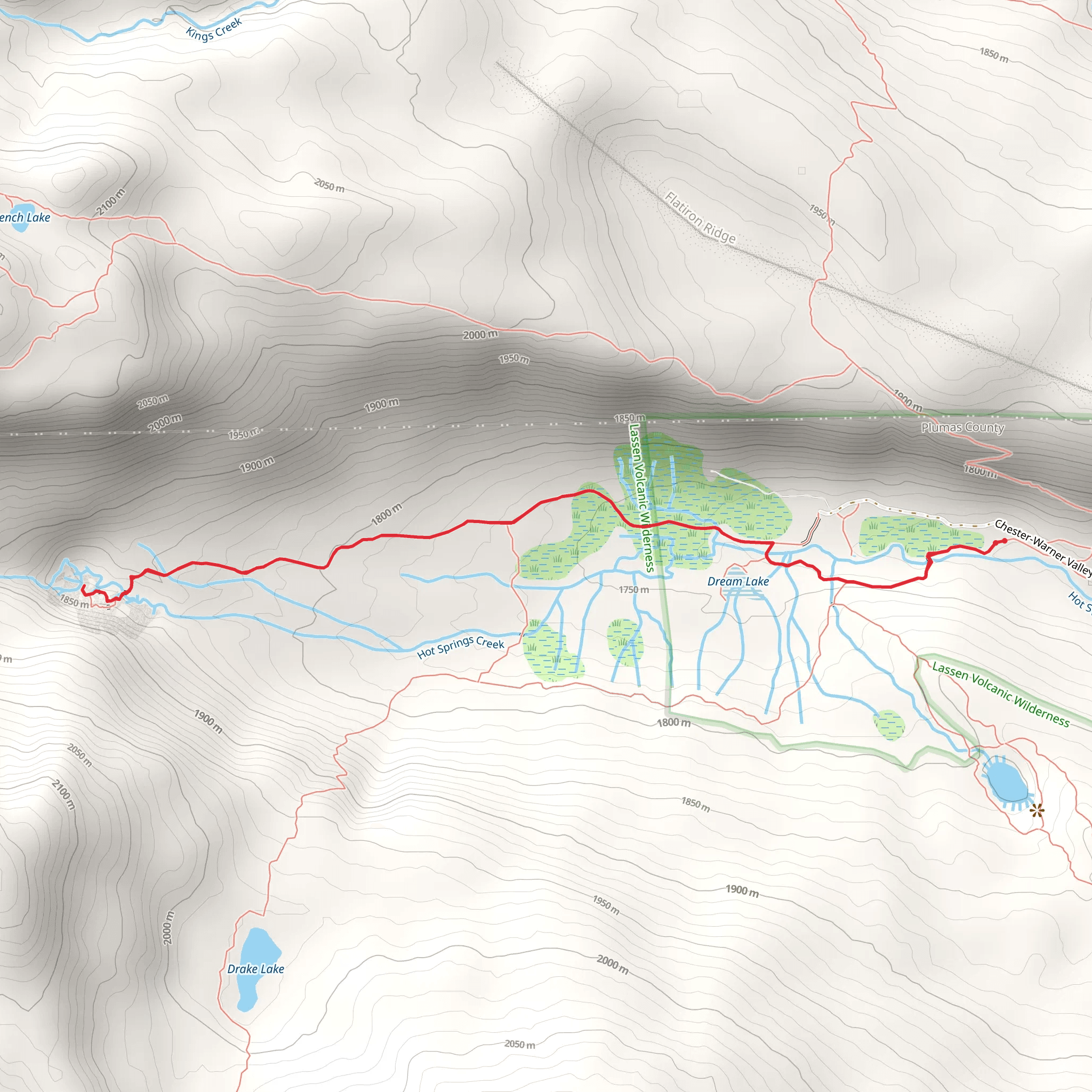 Devils Kitchen Trail mobile static map