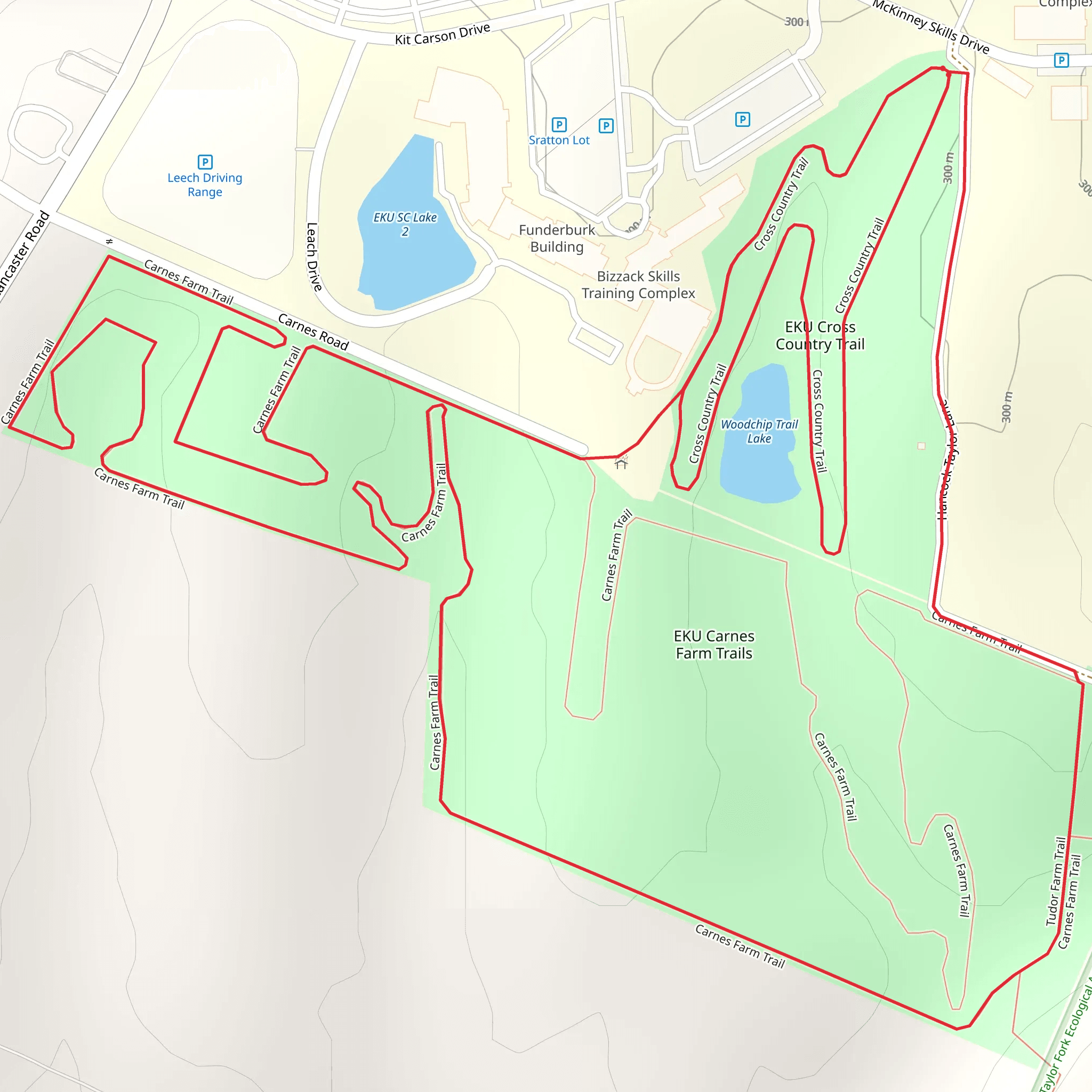 Woodchip Lake Trail and Farm Park Trail mobile static map