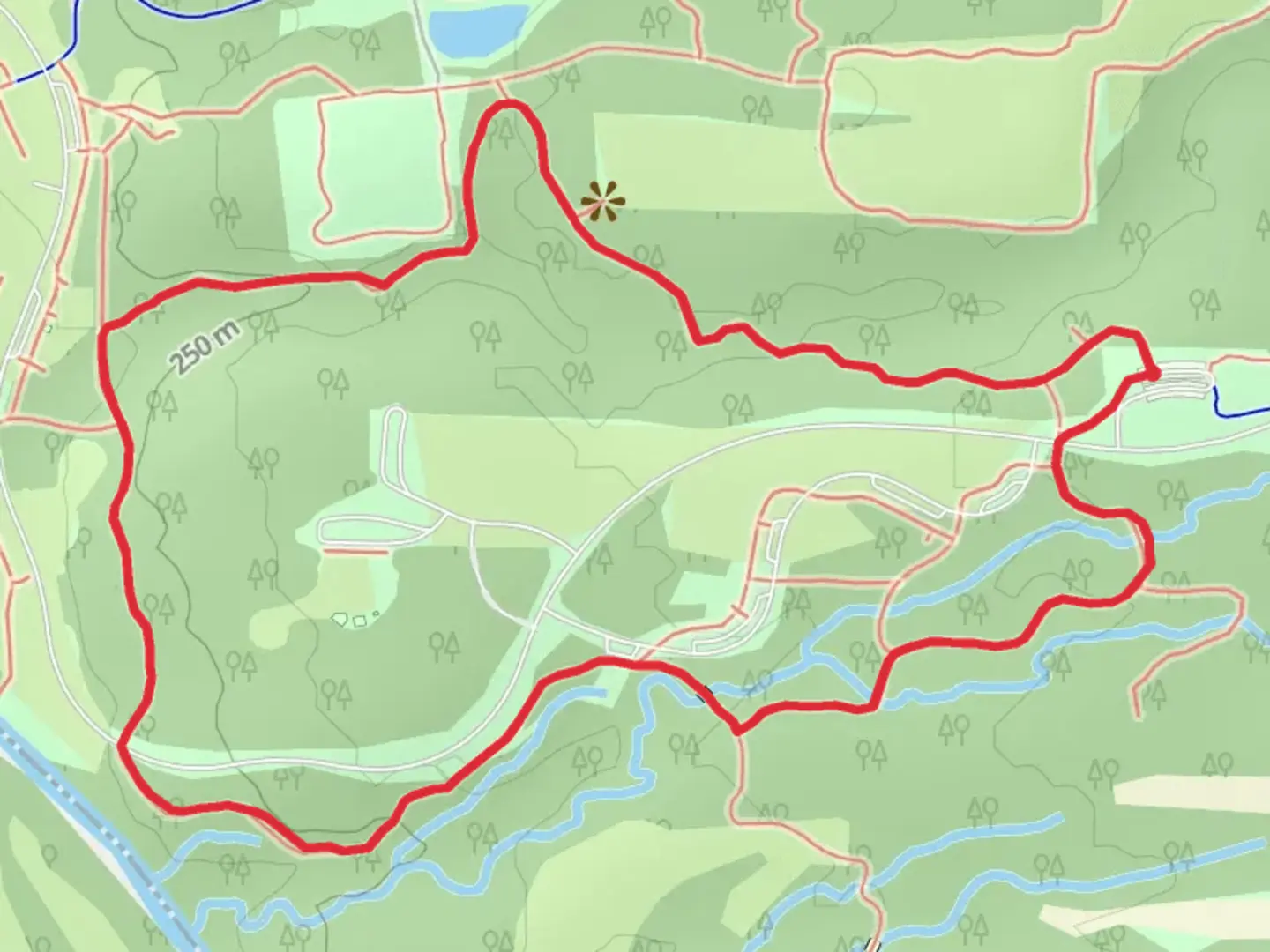 An image depicting the trail Dripping Rock Loop Trail and its surrounding area.