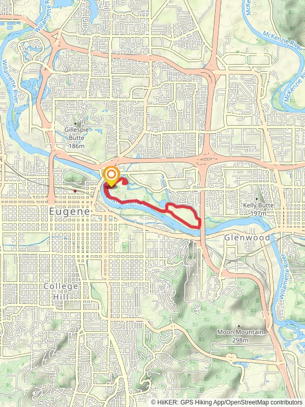 Pre's Trail, North Bank Path and Canoe Canal Trail