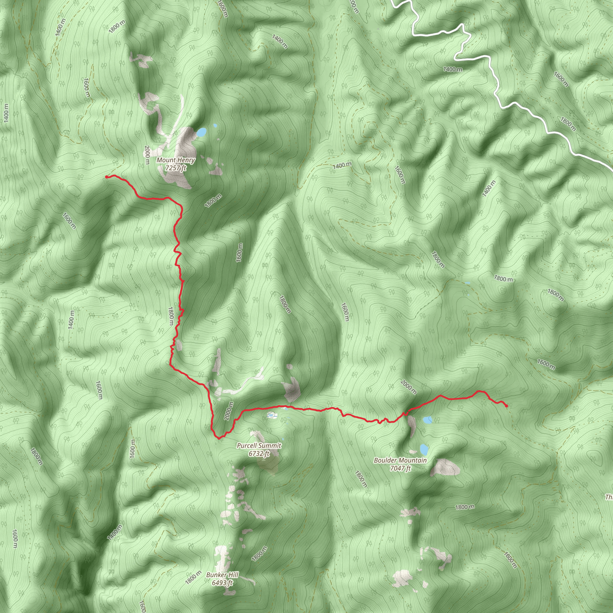 Purcell Summit National Recreation Trail mobile static map