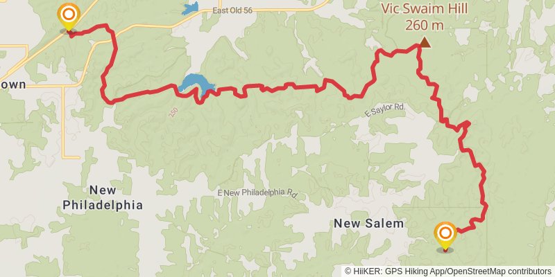 Knobstone Trail stage 3 Map