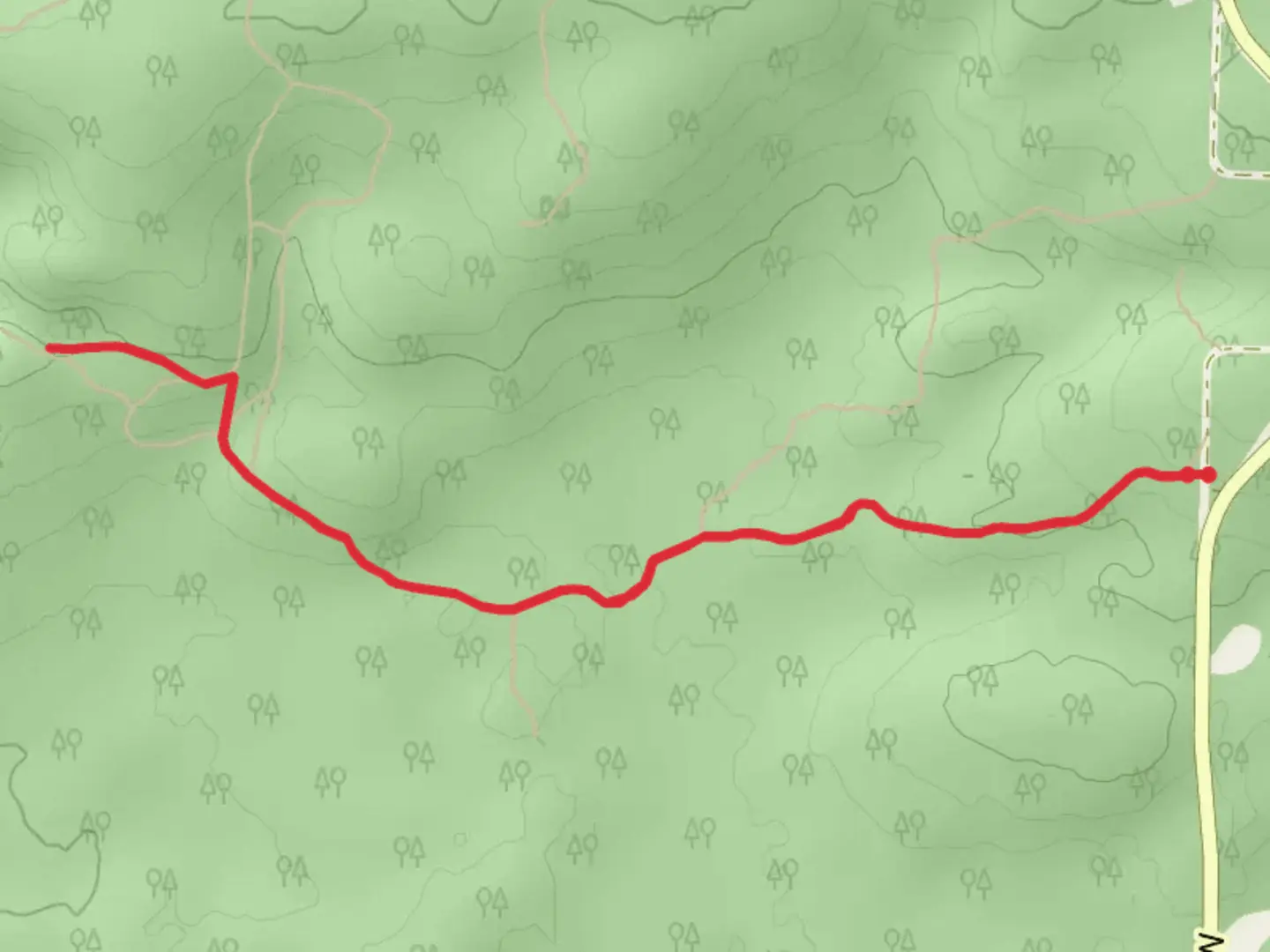 An image depicting the trail Blue Hills Felsenmeer Trail and its surrounding area.