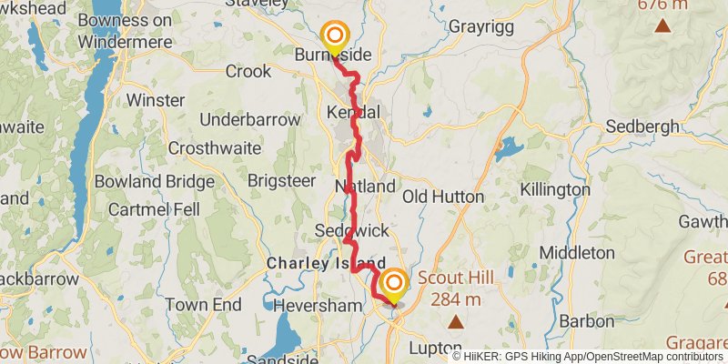 Thirlmere Way stage 9 Map