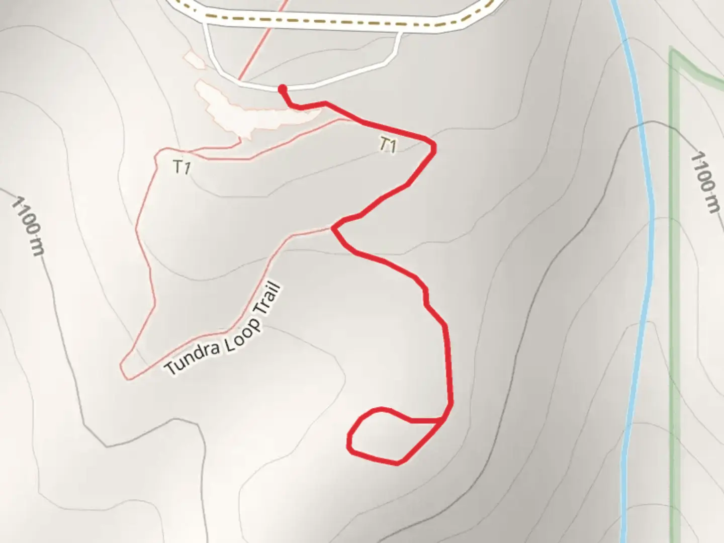An image depicting the trail Tundra Spur Trail and its surrounding area.