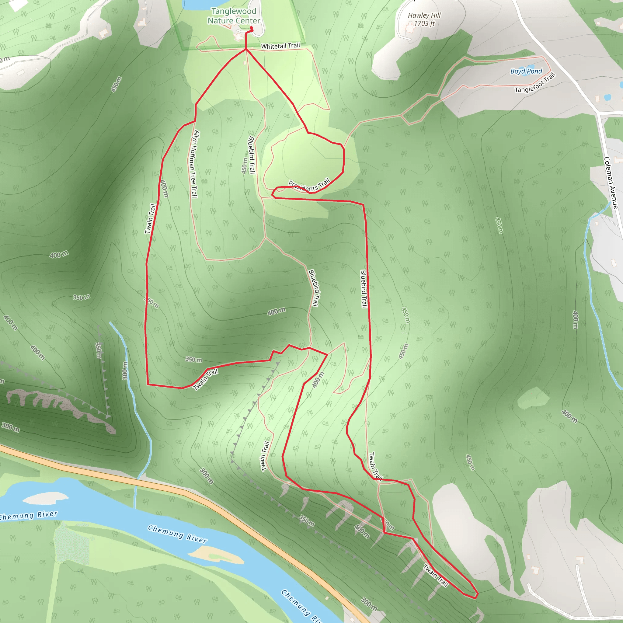 Allyn Hoffman Tree Trail Loop mobile static map