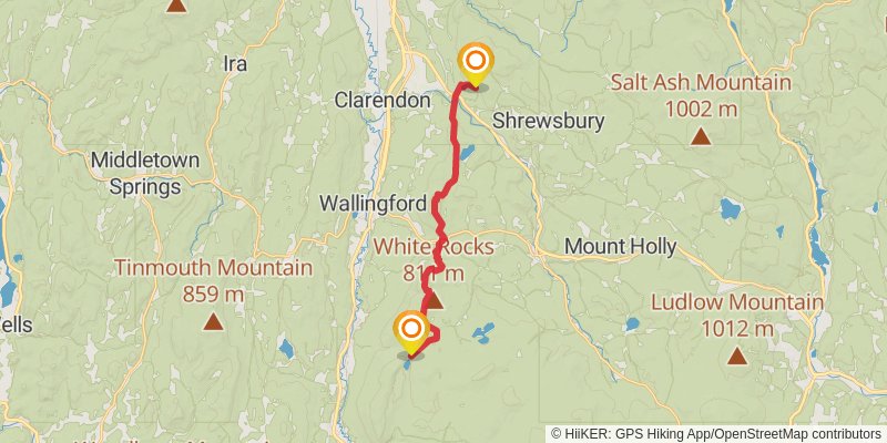 Appalachian Trail stage 164 Map