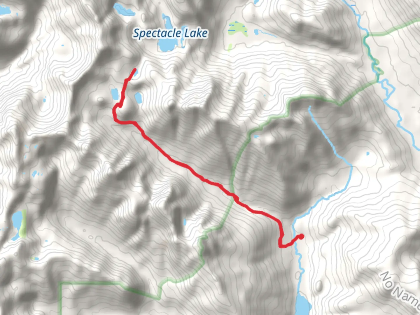 An image depicting the trail Park Lakes via Mineral Creek Trail and its surrounding area.