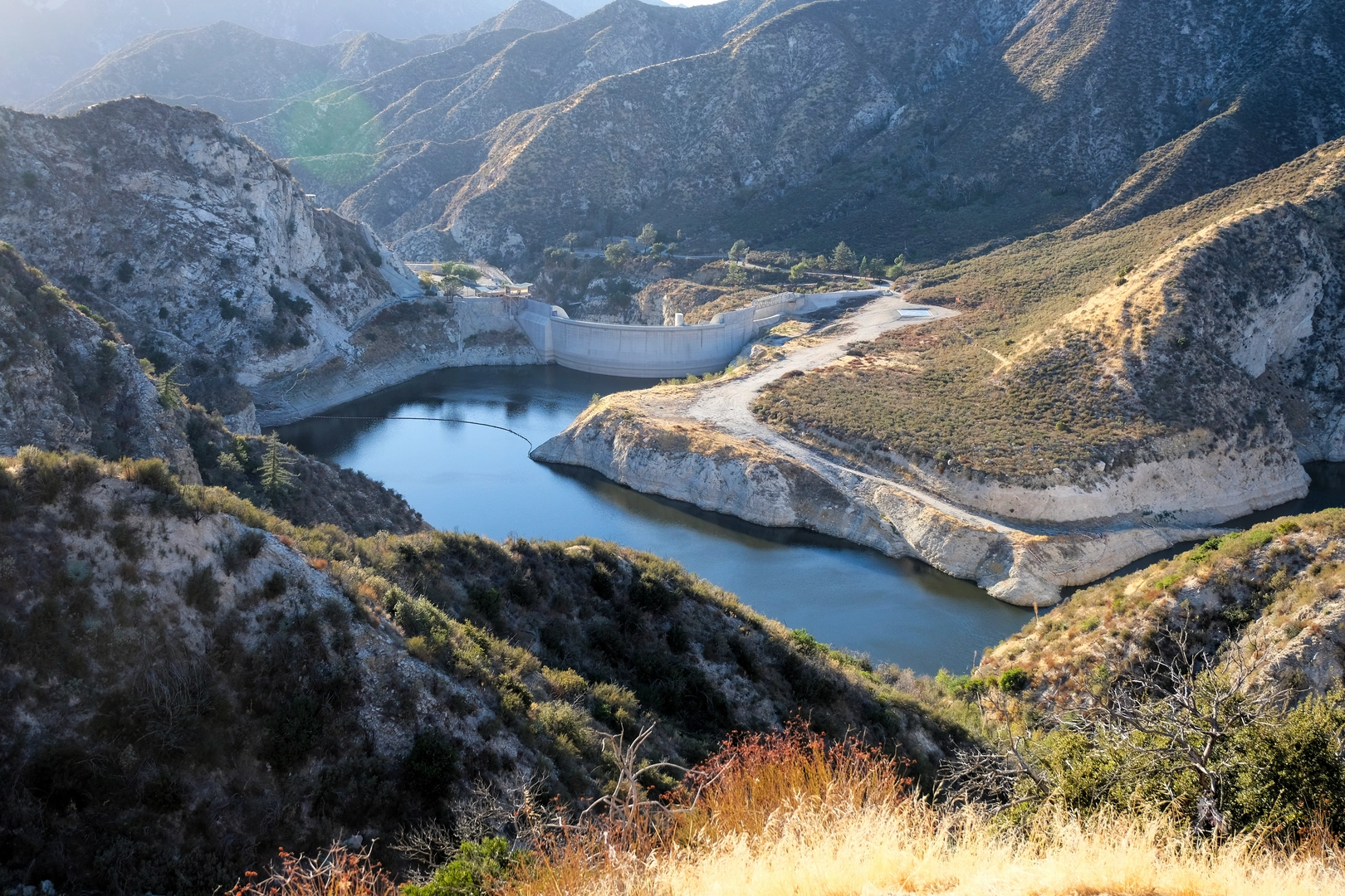 An image depicting the trail Big Tujunga River via Fall Creek Road and its surrounding area.
