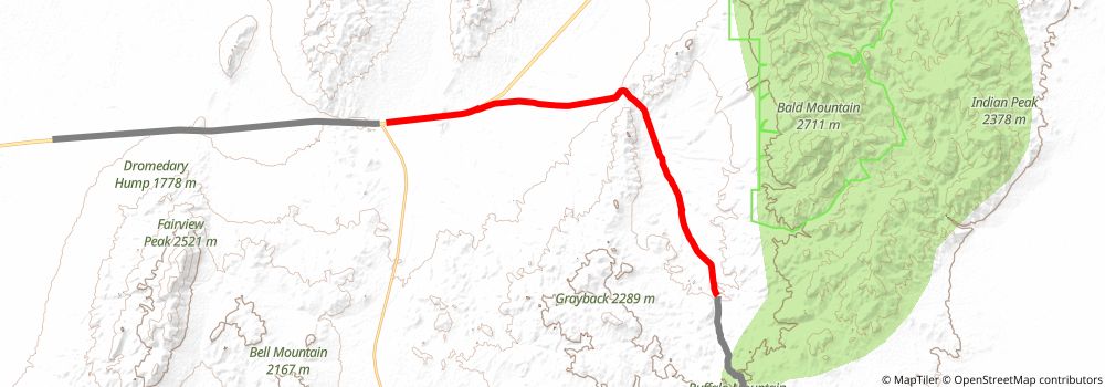 American Discovery Trail South Route stage 359 Map