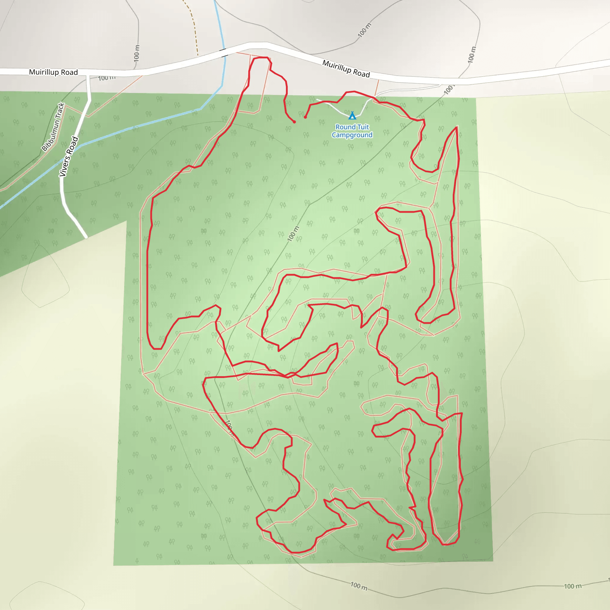Around Tuit Track mobile static map