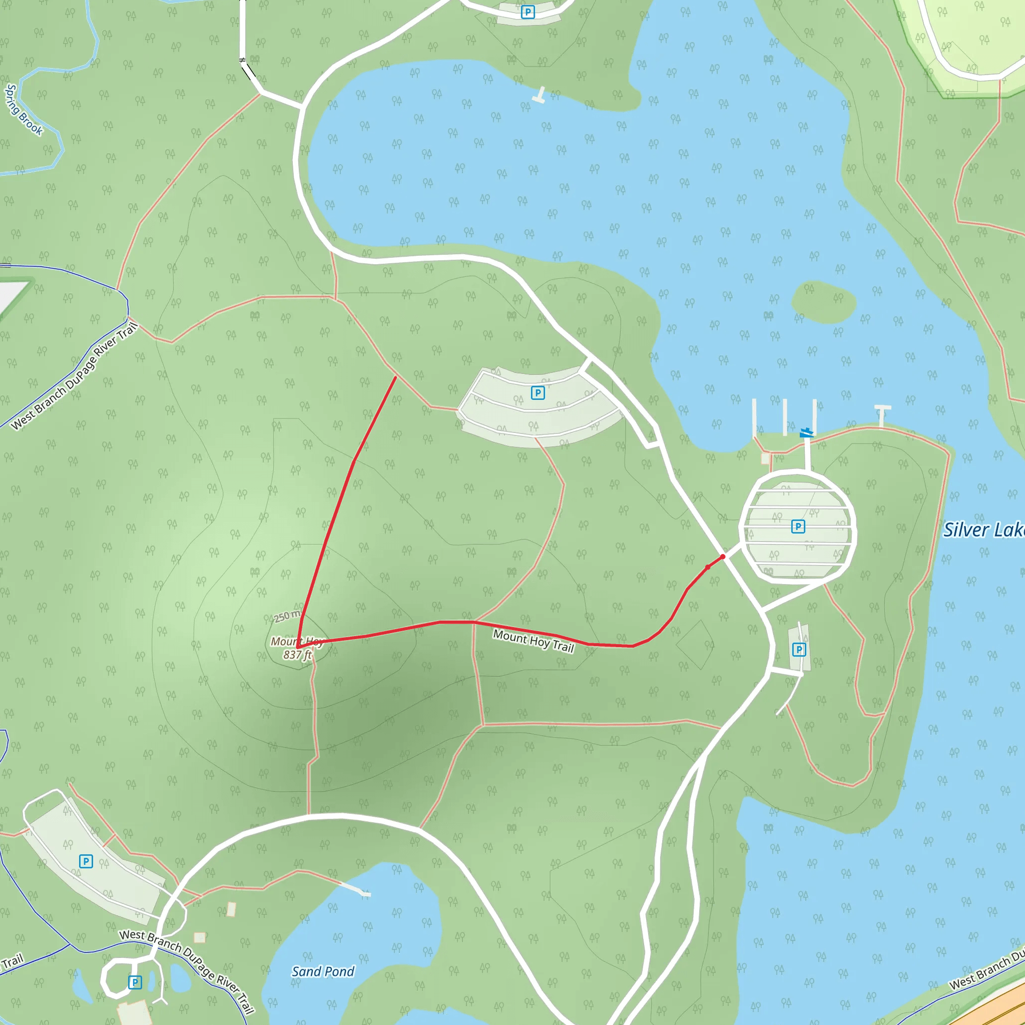 Mount Hoy Trail mobile static map
