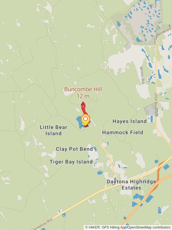 Buncombe Hill Interpretive Loop Trail mobile static map