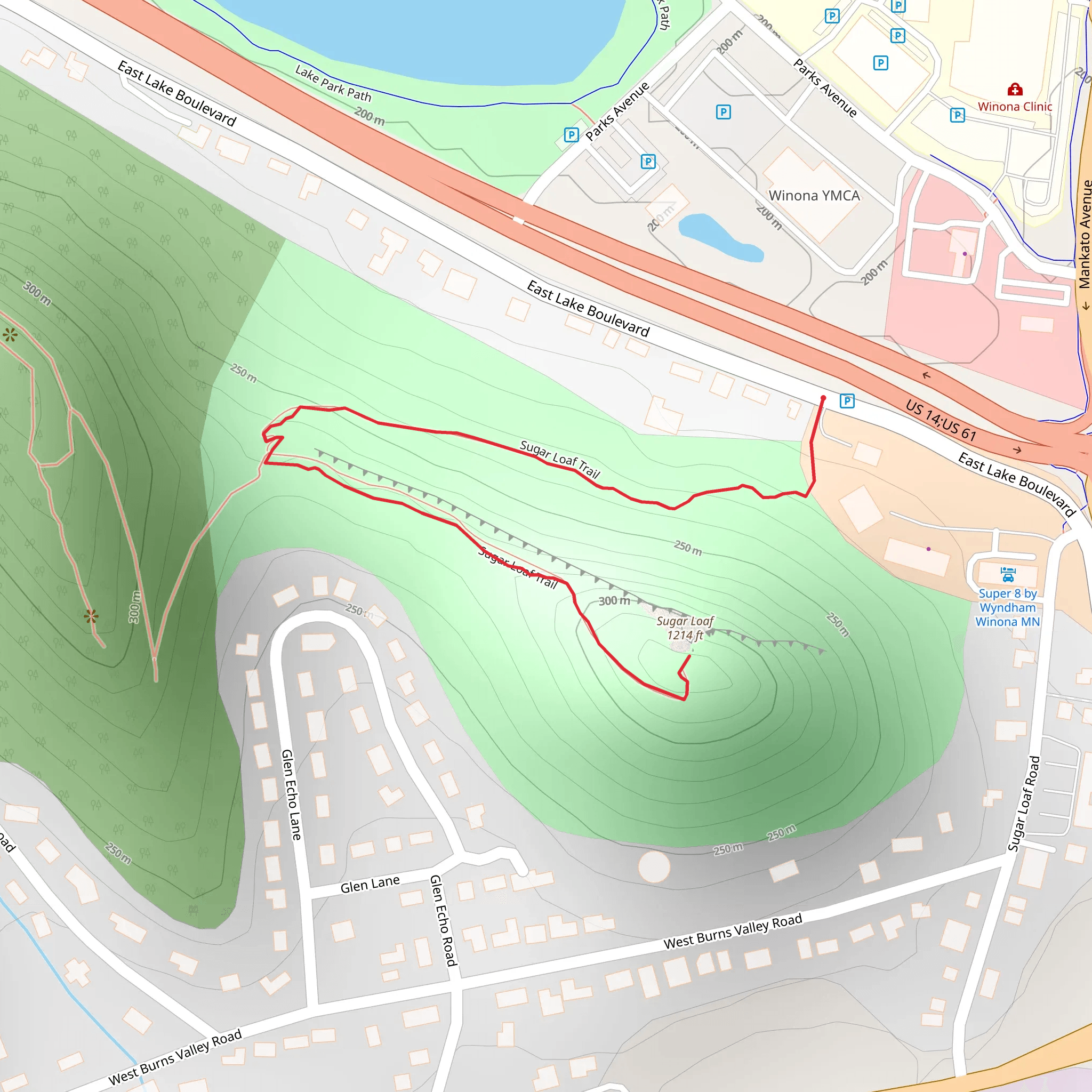 Sugar Loaf mobile static map