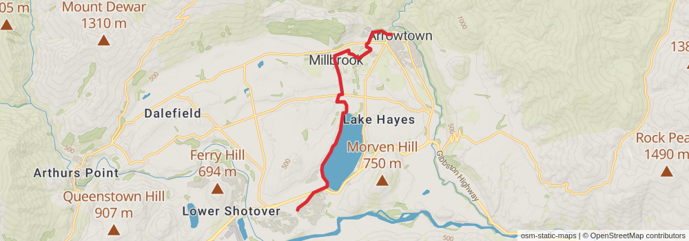 Te Araroa South Island stage 65 Map