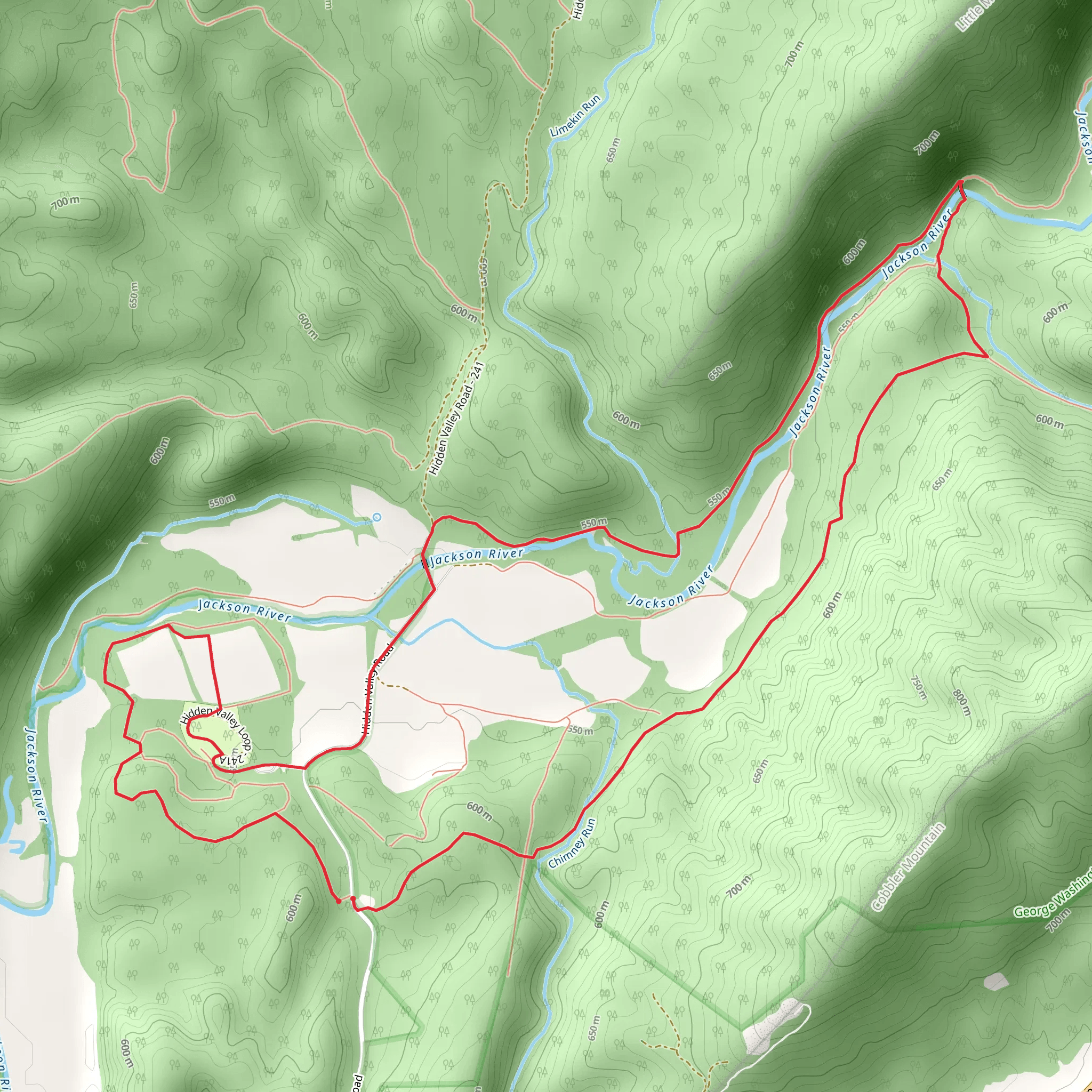 Cobbler Mountain Access and Lost Women Loop mobile static map